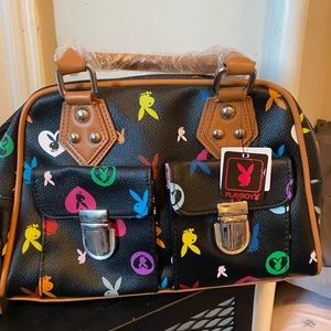 Authentic playboy monogram hand bag
